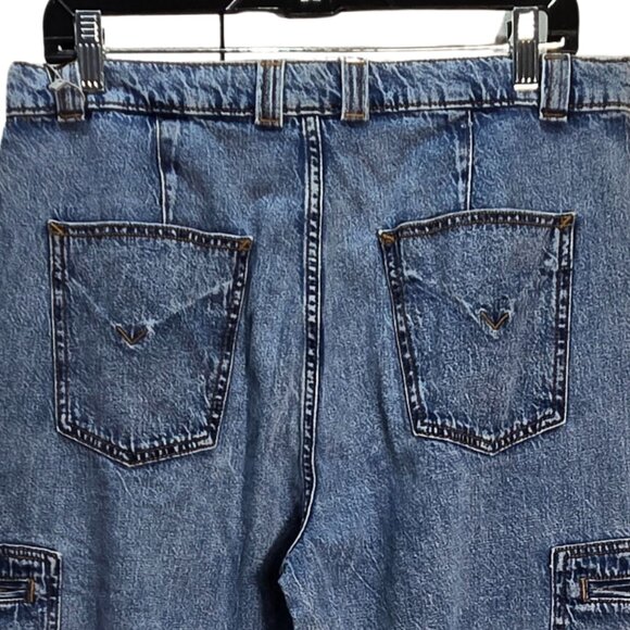 NWT | Hudson Jeans High Rise Wide Leg Multi Pocket Utility Cargo Denim | 30 - Picture 4 of 6